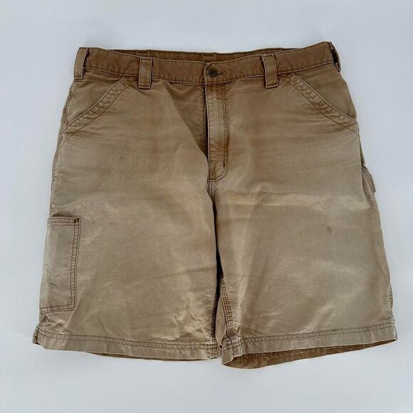 Crazy Super Sun Faded Carhartt Carpenter Shorts. Men’s size 37 x 9 baggy - Picture 2 of 4